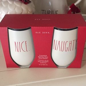 NICE AND NAUGHTY WINE GLASS